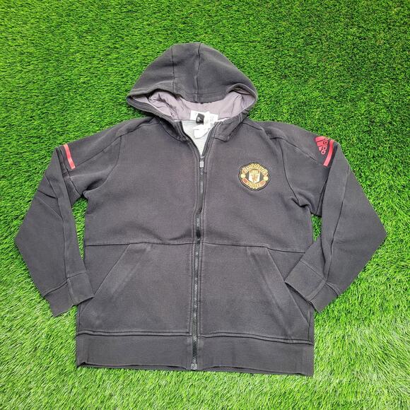 ADIAS Manchester United Hoodie Womens Large 21x25 Soccer - Picture 1 of 16
